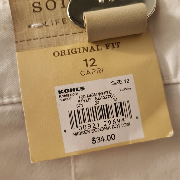 Women's Sonoma Life + Style Capri Pants (nwt) - Picture 3 of 4